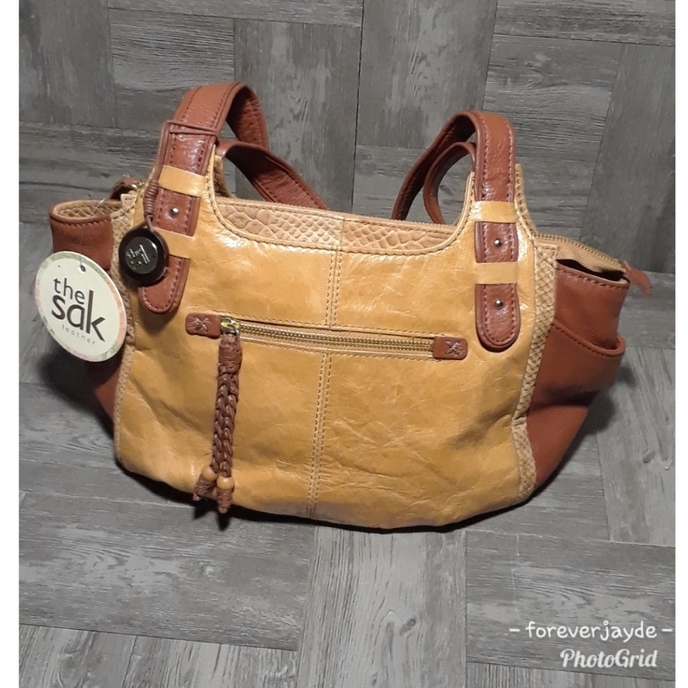 The Sak leather satchel bag